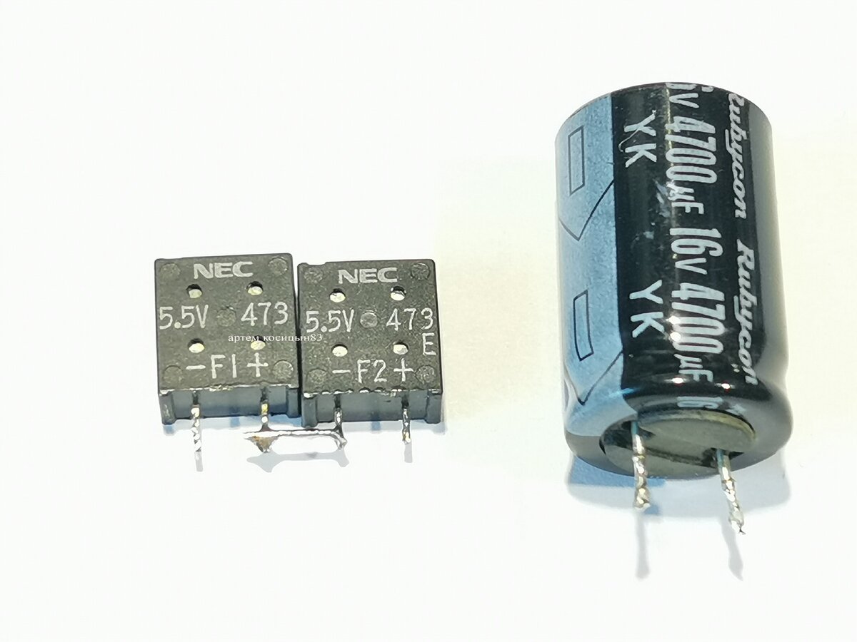 Подключение ионисторов к устройствам сбора энергии