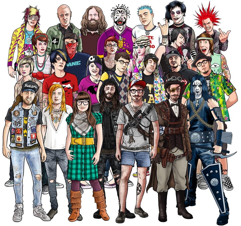 Различные субкультуры