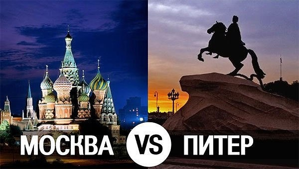 Москва и питер