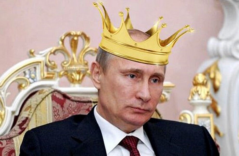Путин на троне в чехии