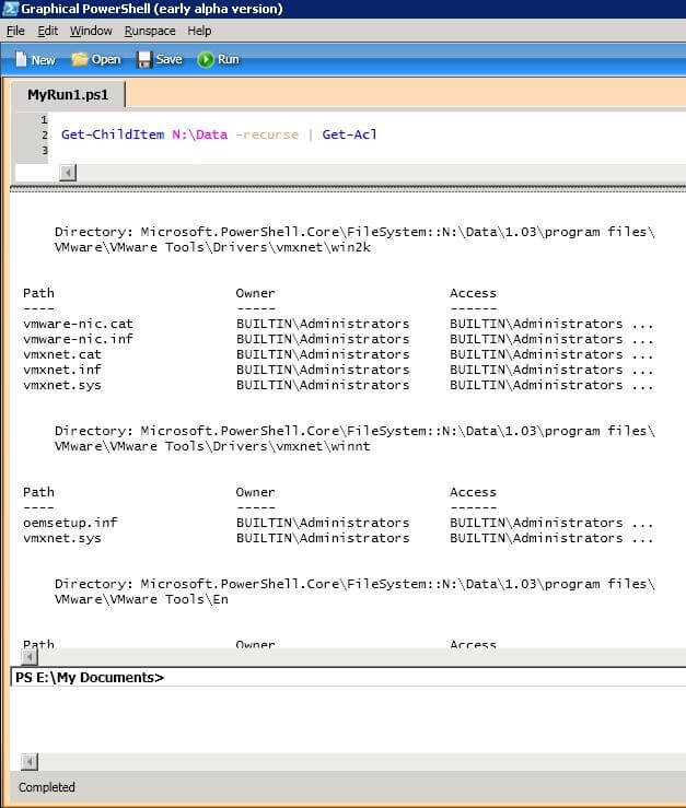  Список разрешений NTFS