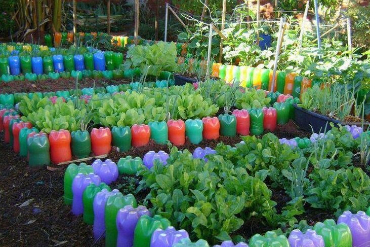 Поделки из пластиковых бутылок своими руками для сада и дачи с фото