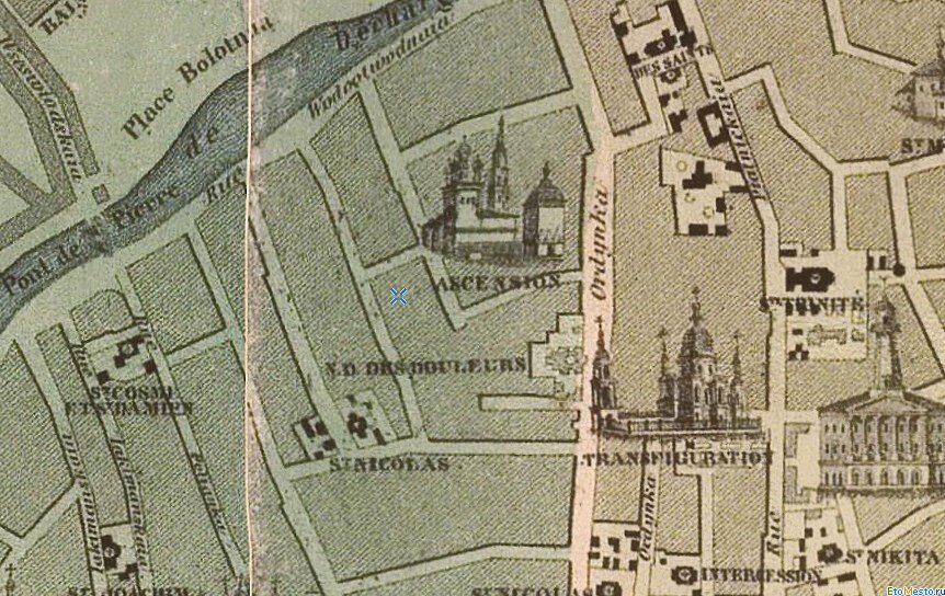 План Москвы 1852 года.