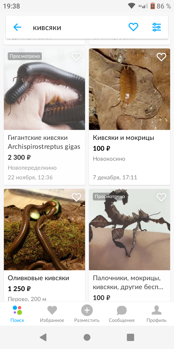 Вот такие объявления мне попались