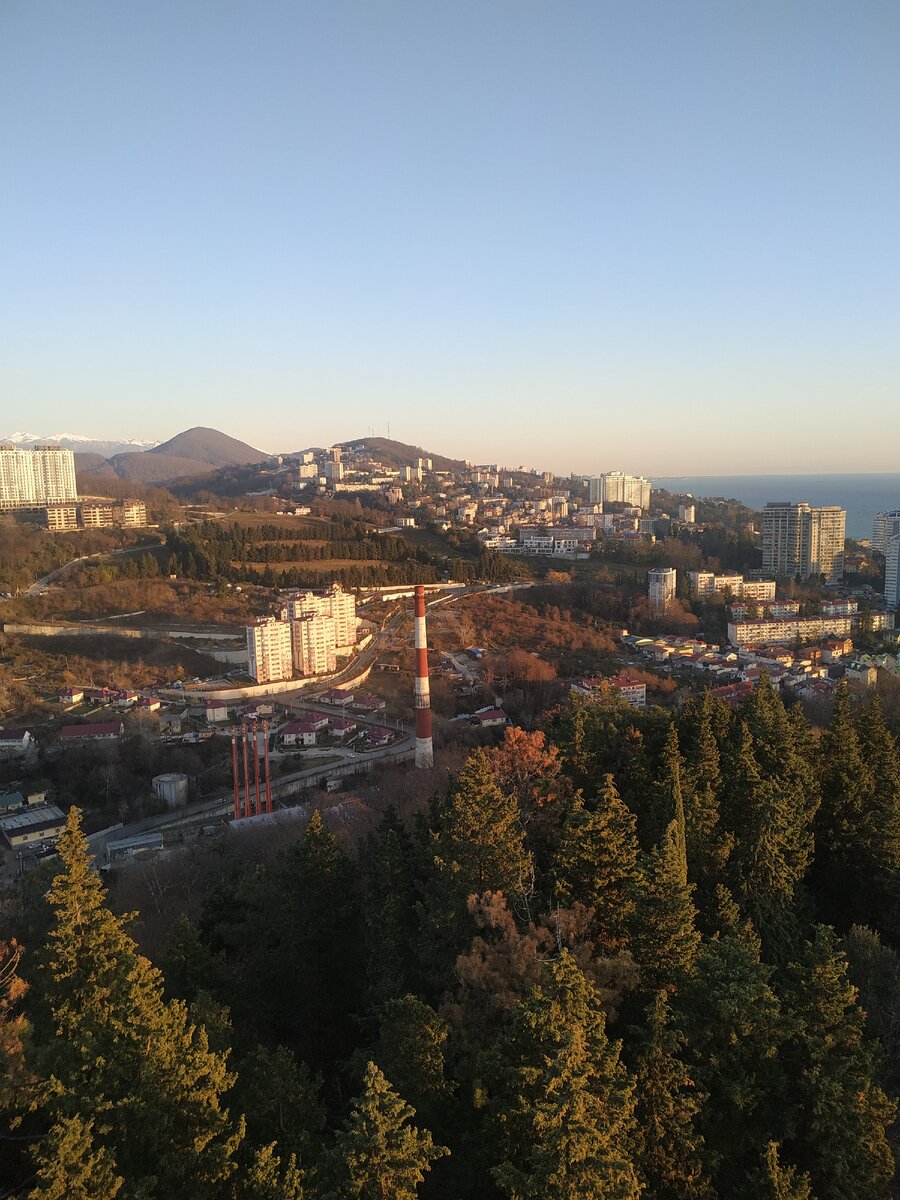 Слева видна Красная Поляна