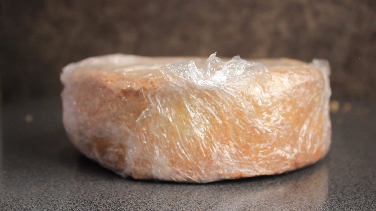 бисквит в пищевой плёнке 