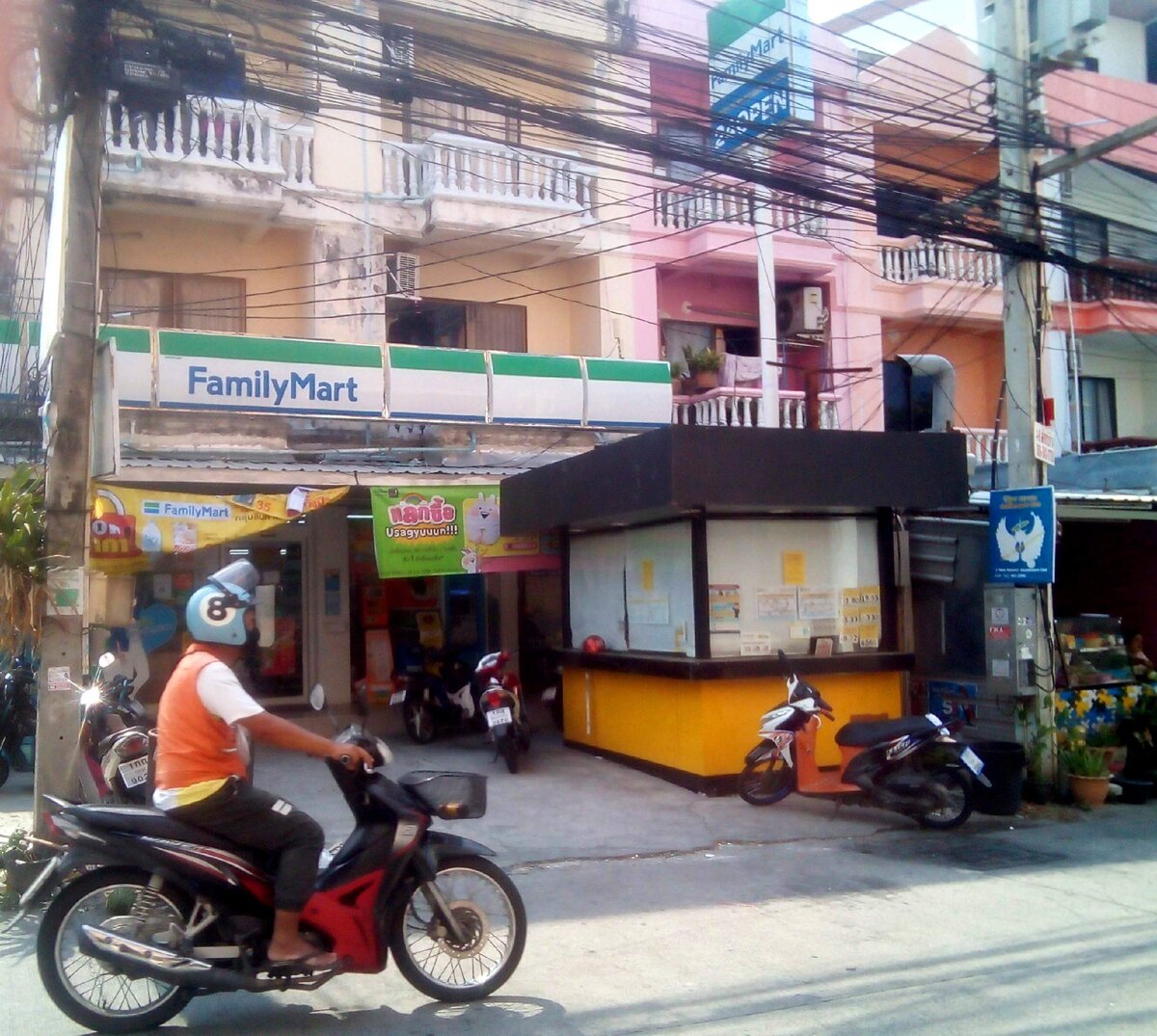 Taxi motorbike in Pattaya. Soi 12 Pratumnak