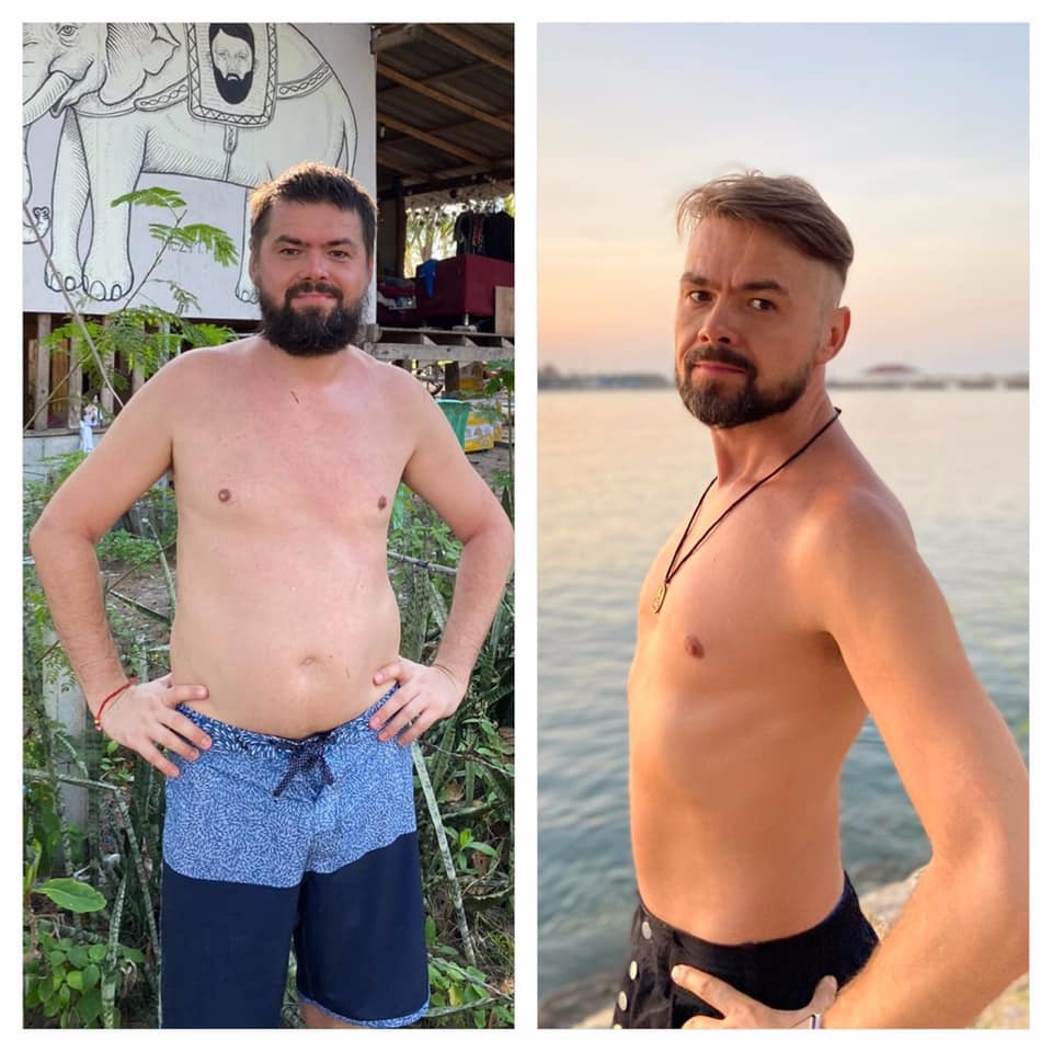 Первое фото Май 2020, Второе фото Октябрь 2020