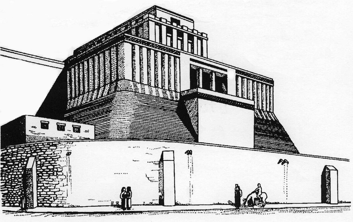Один из вариантов реконструкции храма Энки в Эриду (изображение из открытого доступа)