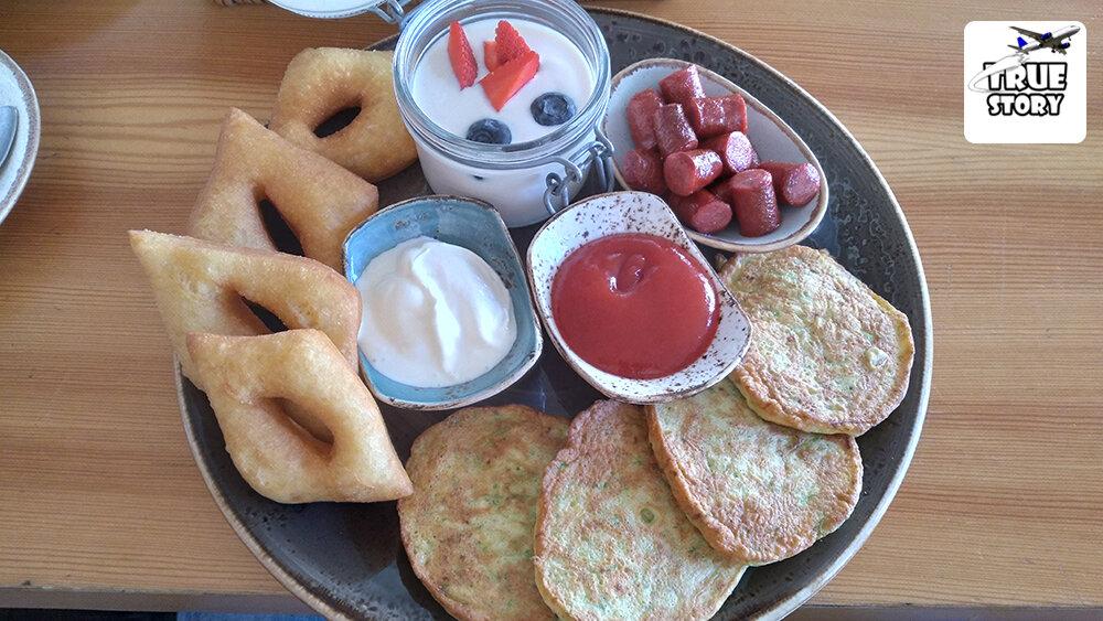 Так выглядел мой "русский завтрак"