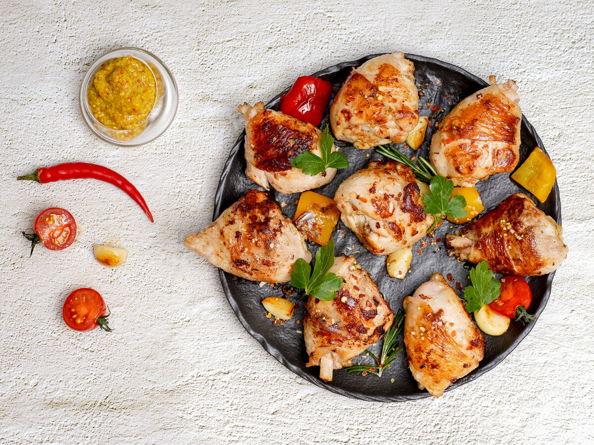 Шашлык из куриной голени в классическом маринаде