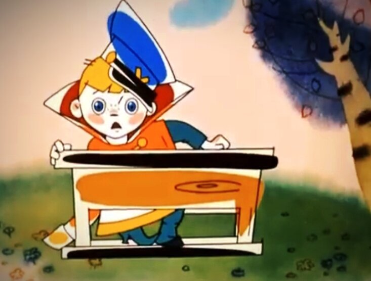 Кадр из мультфильма "Вовка в тридевятом царстве" 