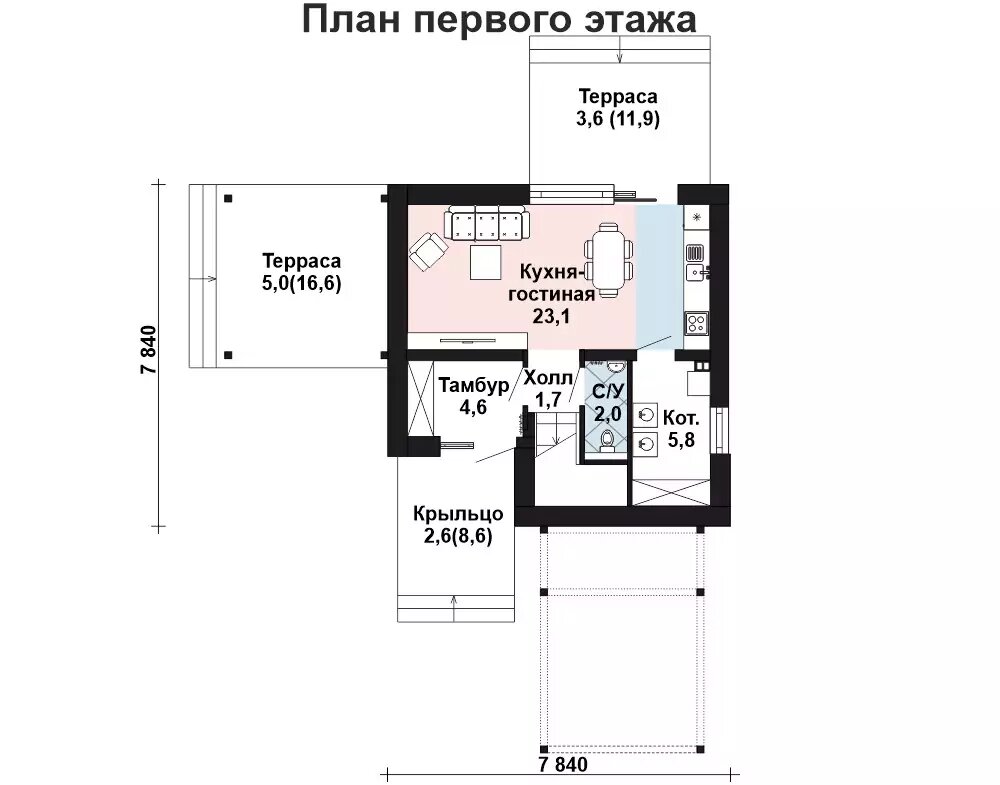 Проект двухэтажного дома из газобетона бесплатно