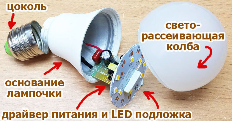 Как самому сделать светодиодную лампу