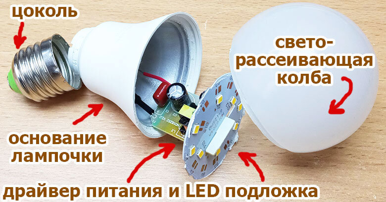 Создание светодиодной лампы своими руками