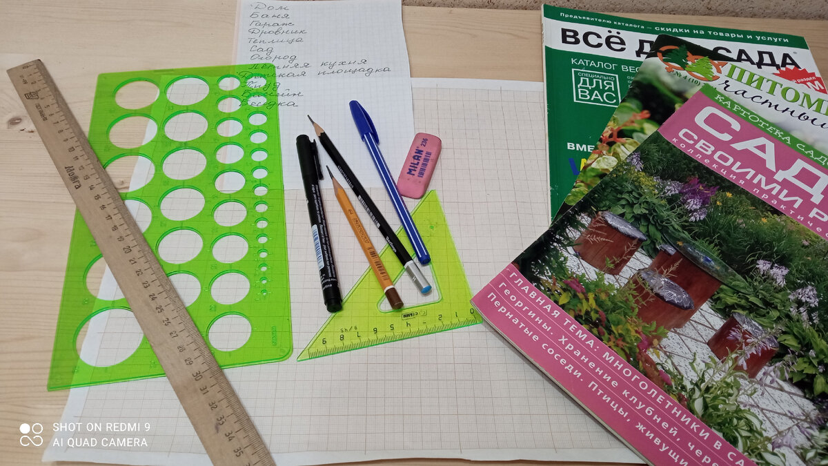 Что нужно для начала, бумага, лучше миллиметровка, карандаш, линейка и рабочий настрой. 