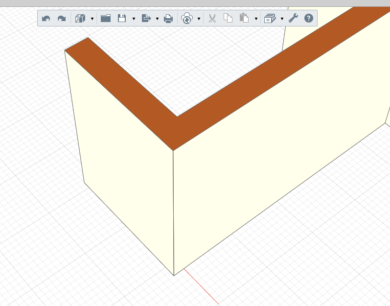 Соединение стен в ренга без лишних линий.