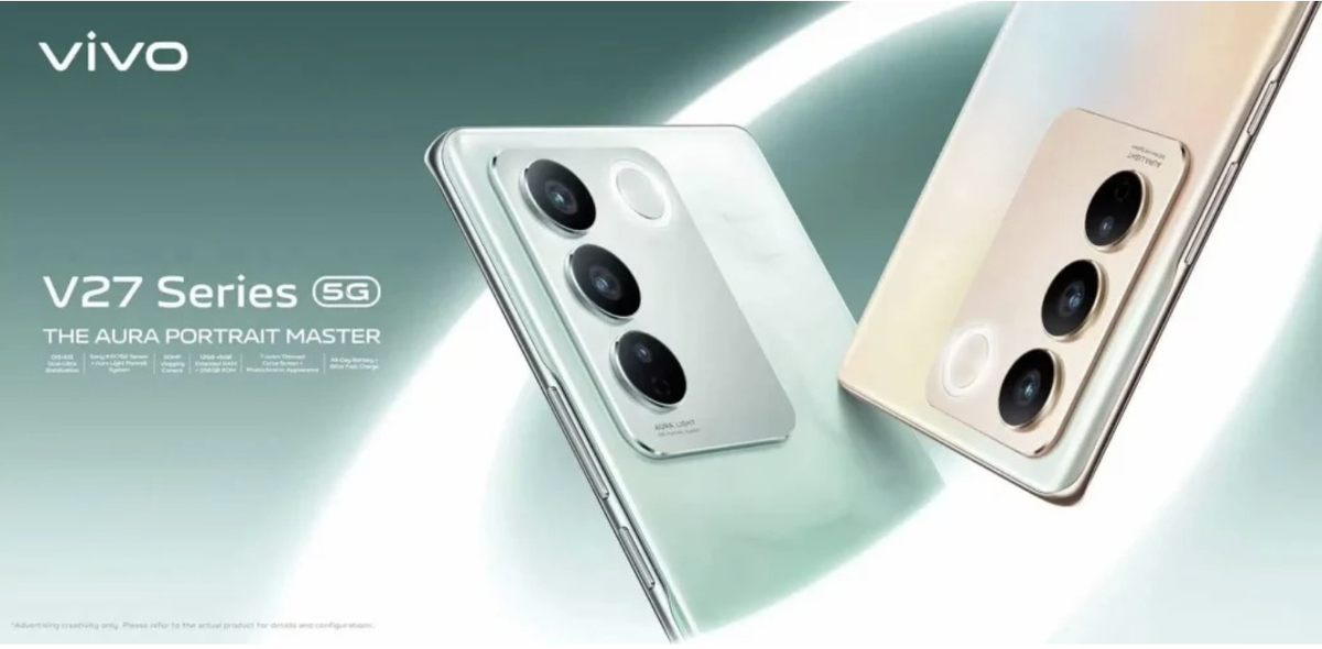 Официальный плакат линейки смартфонов Vivo V27