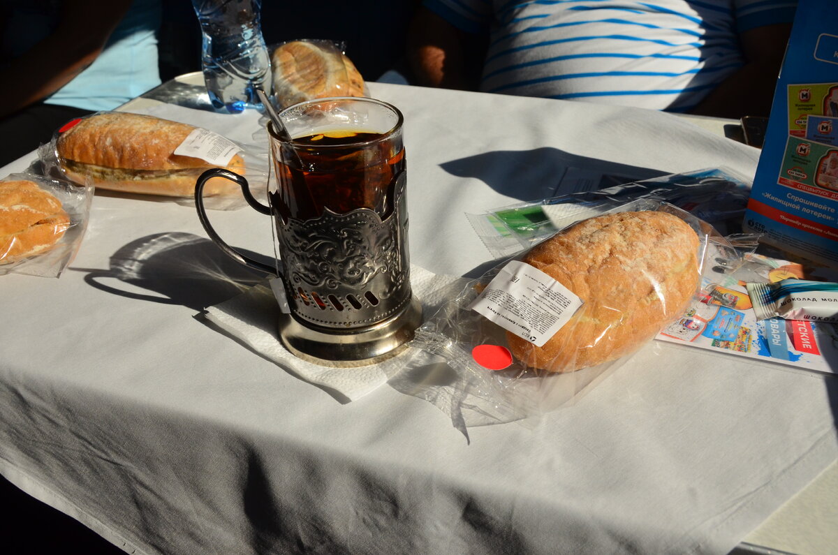 Еда и чай в поезде