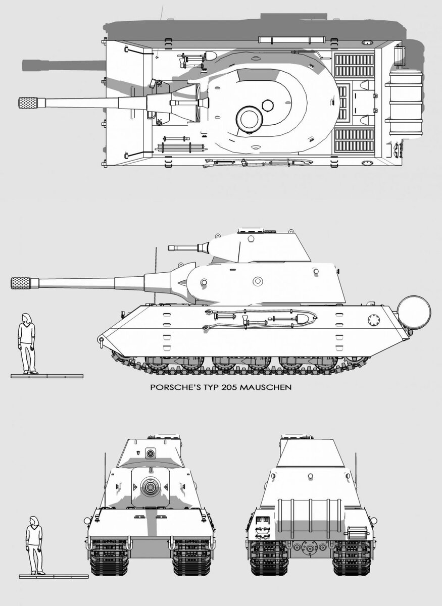 Maus танк чертежи