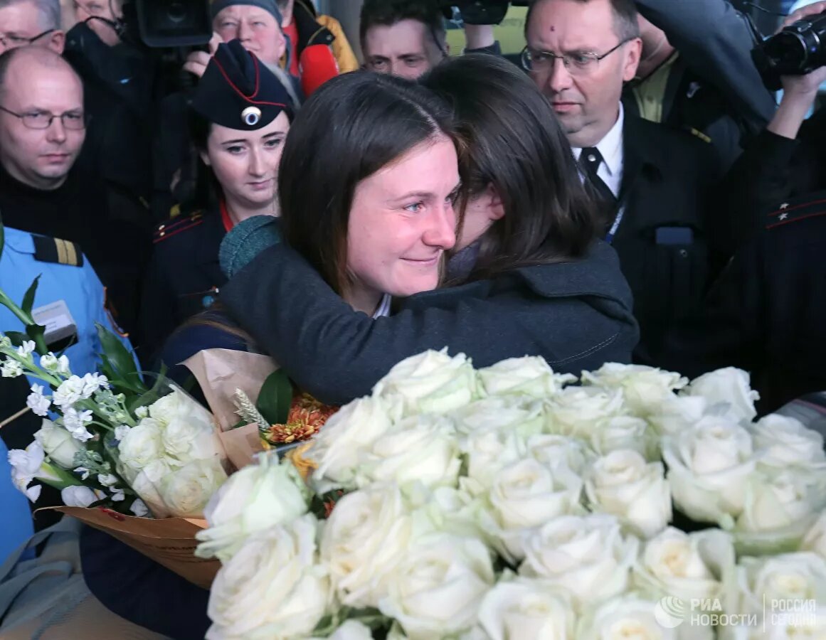 Мария Бутина в Шереметьево