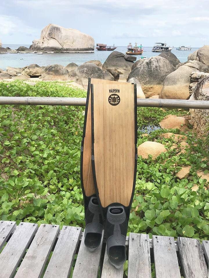 Ласты KAGUYA с лопостью из бамбука