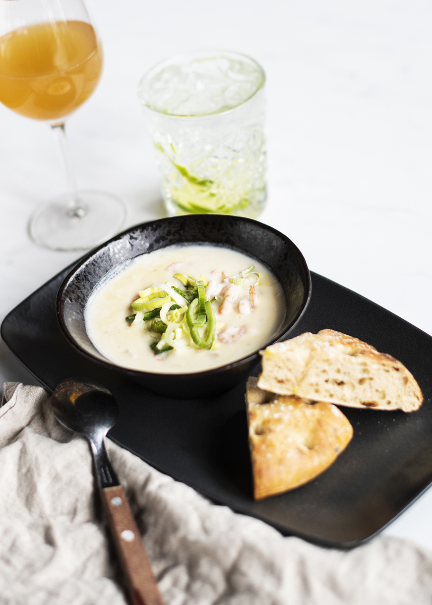 Сливочный рыбный суп