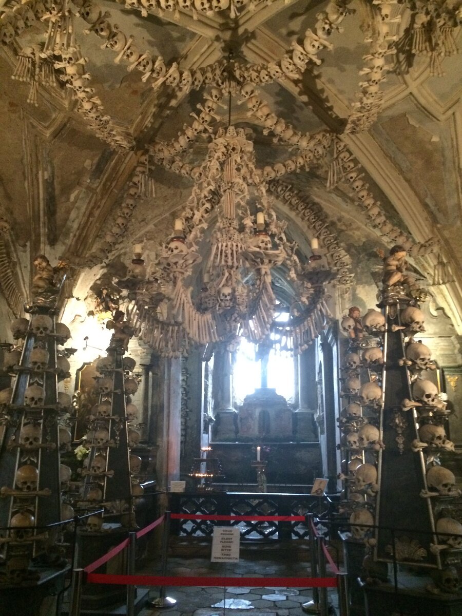 Люстра, где даже крепления выполнены из костей людей