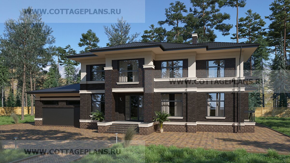 Фасады дома. Источник фото: https://www.cottageplans.ru