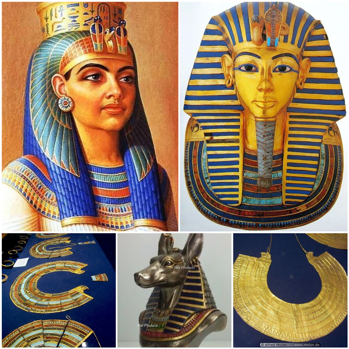 Нагрудные колье- воротники Раннего царства в Древнем Египте