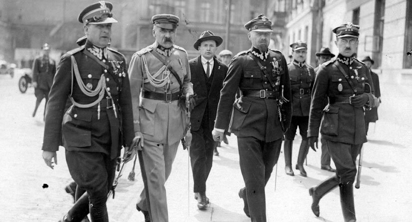 Венява, Пилсудский, Пристор, Стахевич. Варшава, май 1926 года. Wikipedia