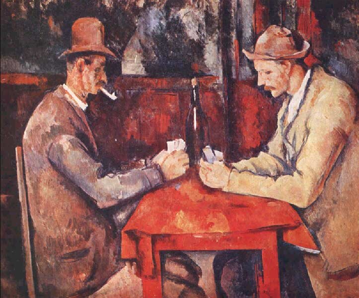 Поль Сезанн "Игроки в карты", 1898г.