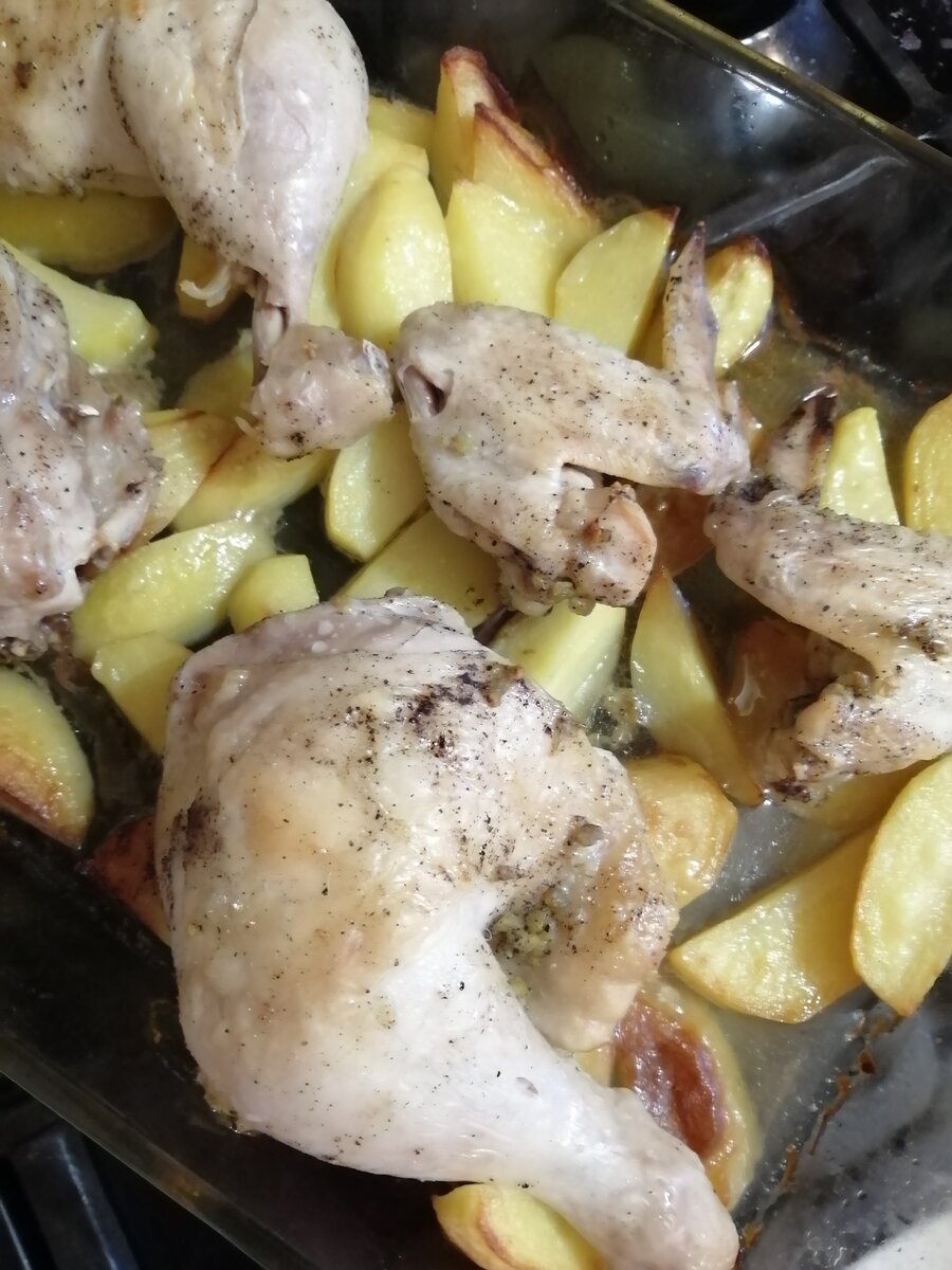 Нежная курочка с картофелем