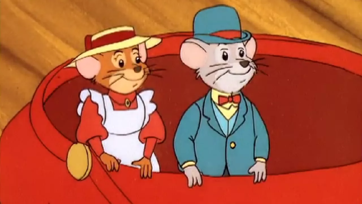 Две мыши в кепках