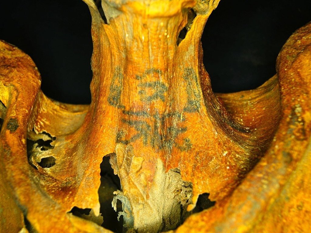 Найдены в некрополе Дэйр Эль-Медина, захороненные предположительно в 1070-1300 г. до н.э. Мумия была украшена рекордным количеством тату-более 30 штук.