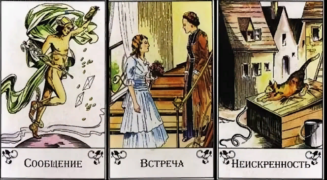 Карта "Сообщение". Карта "Встреча". Карта "Неискренность".