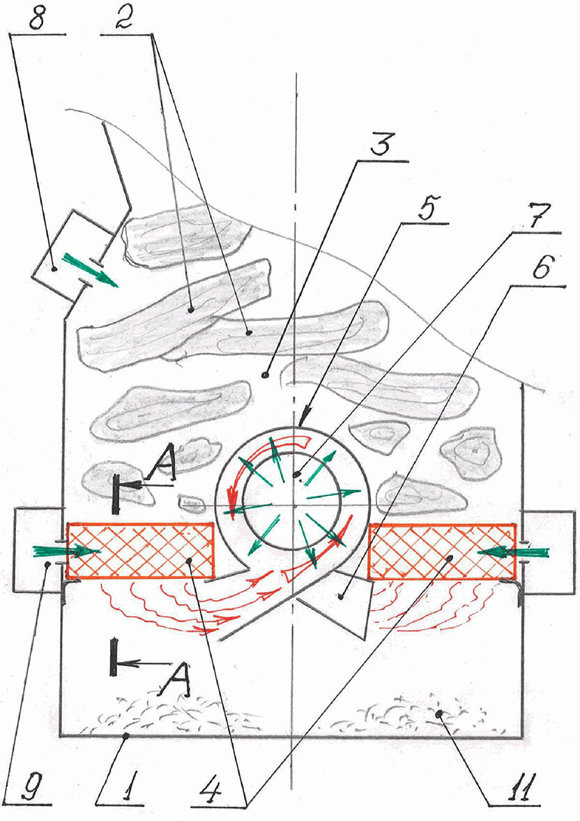 Изобретатель из Самары разработал конструкцию печи для топки влажной древесиной