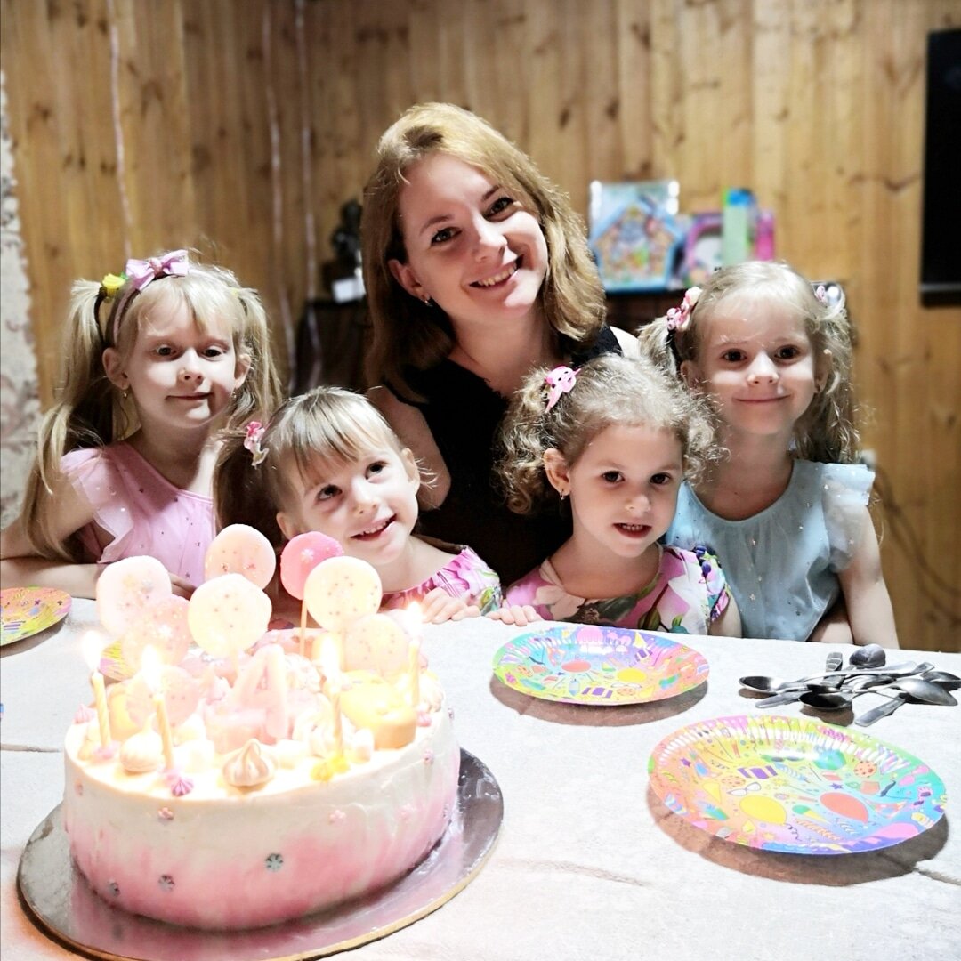 День рождения малышек, 4 года 