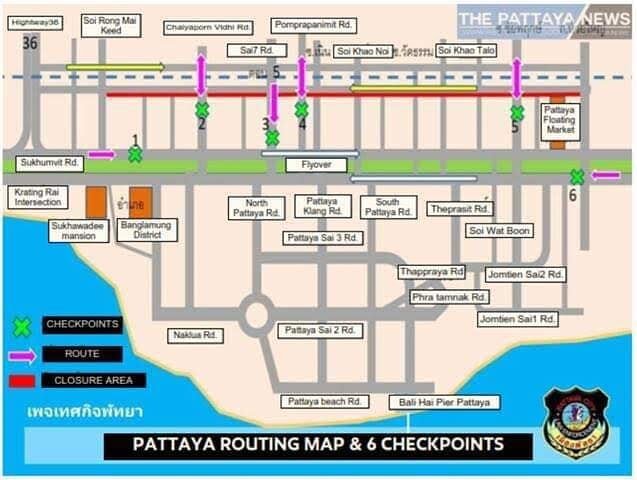 Карта предоставлена сайтом ThePattayaNews.com 