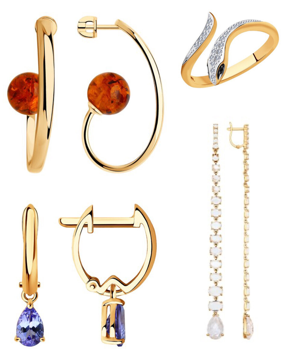 Главное правило при выборе украшений - минимум декора и больше лаконичности. Если выбираете ювелирку с камнями, берите без обрамления другими камнями либо в близкой цветовой гамме, возможно, нейтральной.