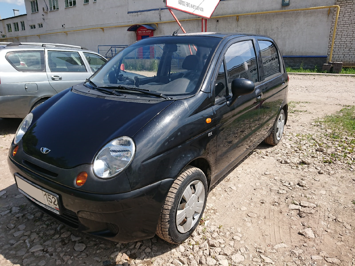 Заодно и сполоснули Матиз, а то совсем уж грязен был