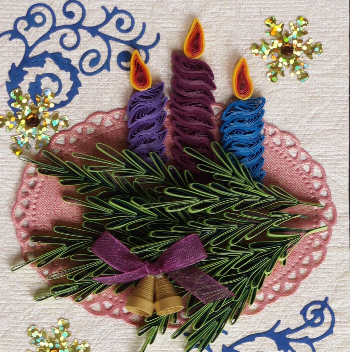 Украсила блокнот в технике квиллинг