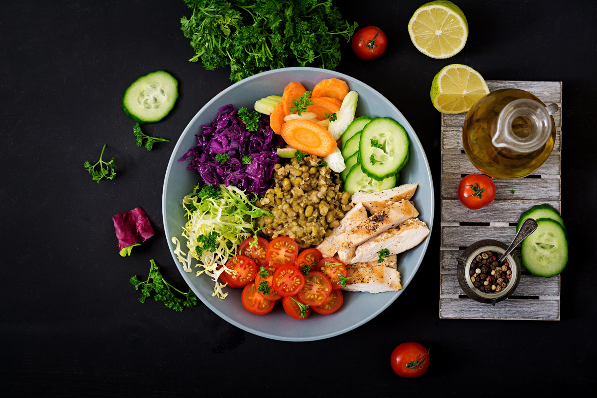 Старайся соблюдать правило "Перевернутой пирамиды". Сытный и богатый завтрак, средний обед и лёгкий ужин.