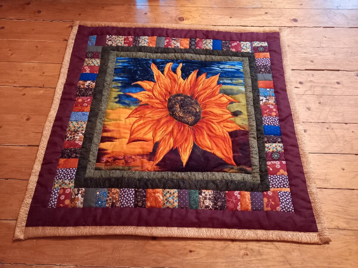 коврик с подсолнухом