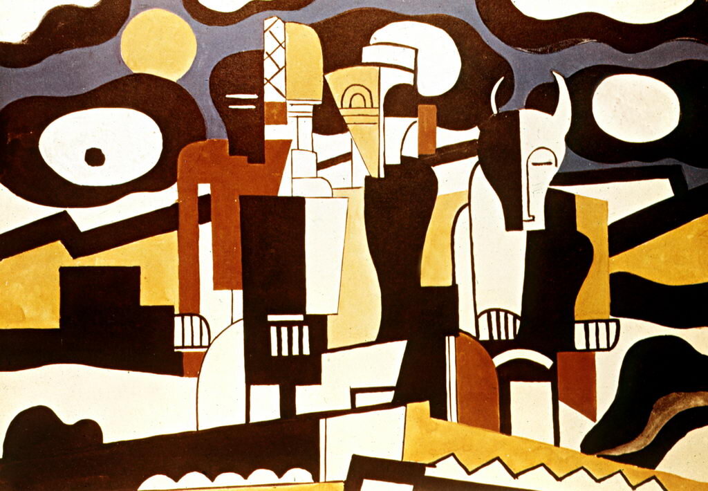 А это первородный Нуар-деко. Фернан Леже декорация для балета «Сотворение мира»