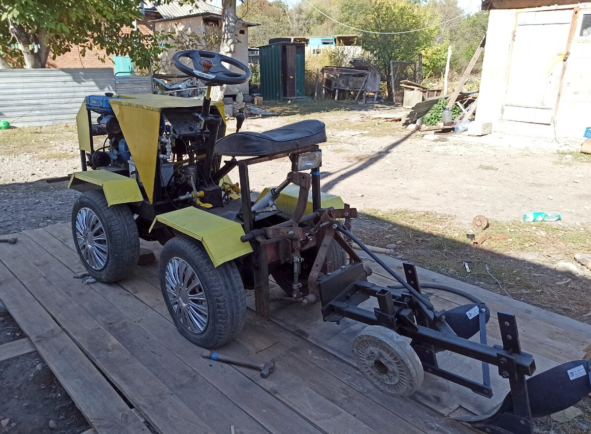 Самодельный трактор на базе Жигули