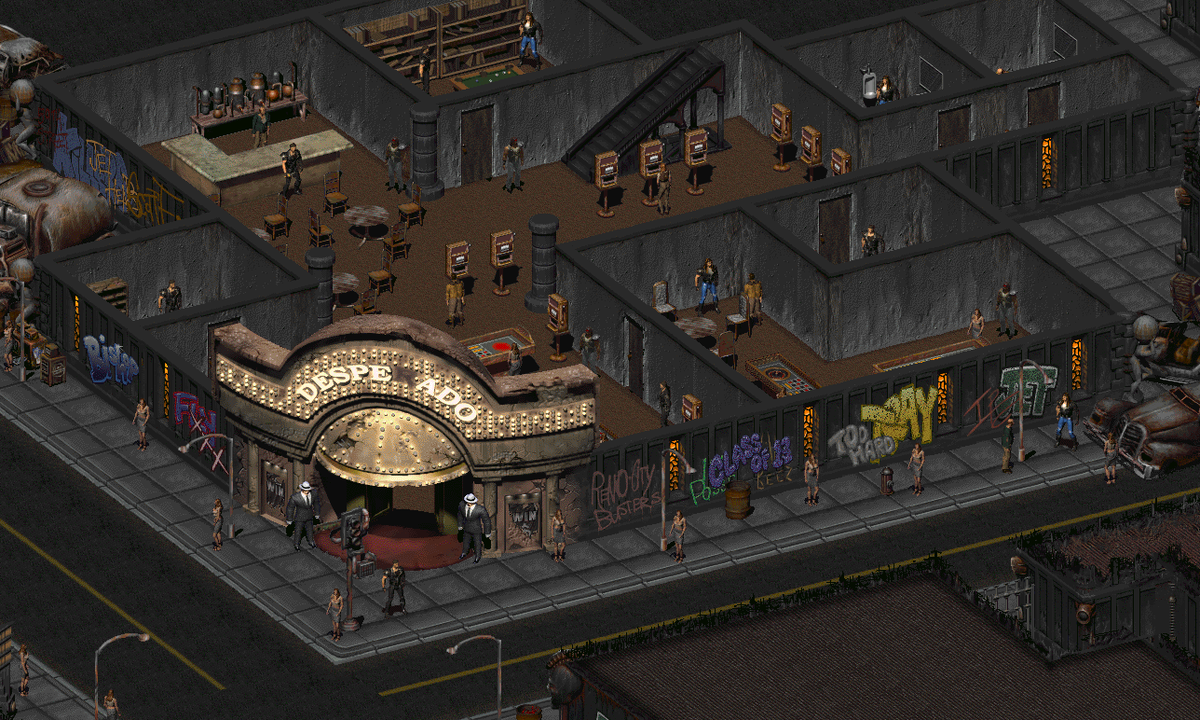 Игра фоллаут 2 на пк. Игра Fallout 2. Fallout 2 Нью Рено. Фоллаут 2 казино Нью Рино. Fallout 2 New Reno.