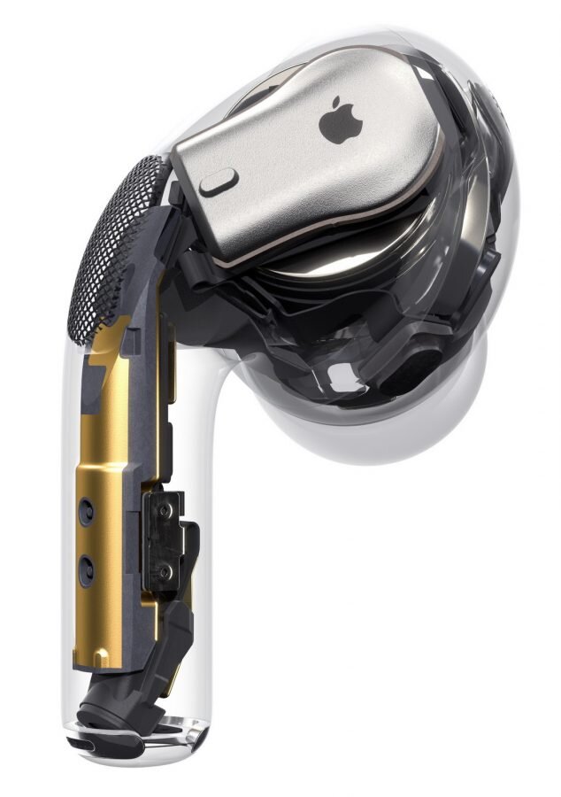 Секретное фото левого airPods Pro изнутри. Содержимое правого от народа пока скрывают