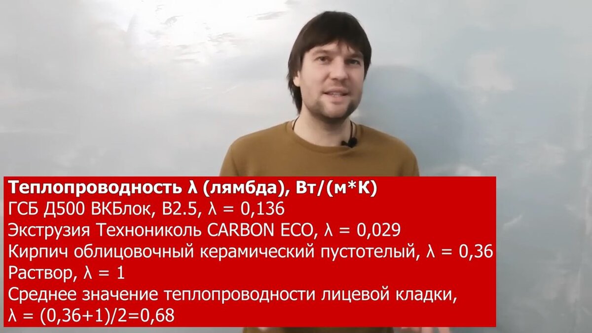 Тепловой расчет толщины стен дома из газобетона на реальном примере. Расчет  разных утеплителей | Группа Вертикаль- кирпич и блоки | Дзен