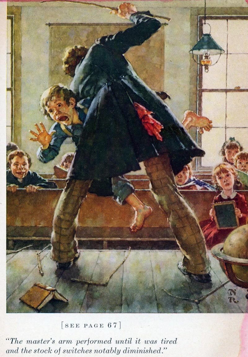 Норман Роквелл, иллюстрация к книга Марка Твена "Приключения Тома Сойера". https://366days.ru/3_fevralya/#gallery_5220-4